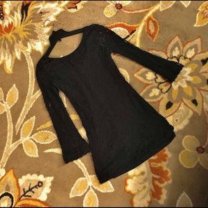 Black lace dress